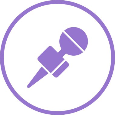 microphone icon web simple illustration