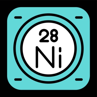 Nikel kimyasal element simgesi, basit satır biçimi