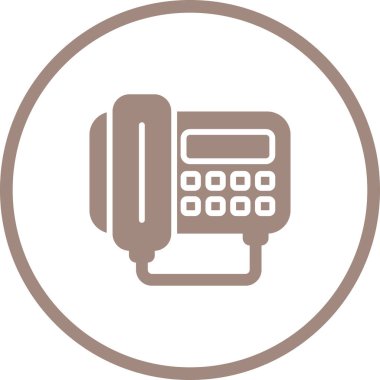 Telefon simgesinin vektör illüstrasyonu