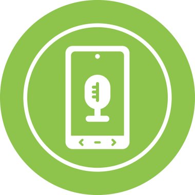 microphone icon web simple illustration