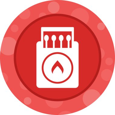 Yangın söndürücü dairesel vektör simgesi kolayca değiştirilebilir ya da düzenlenebilir