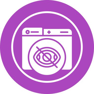 Yıkama. Web simgesi basit illüstrasyon