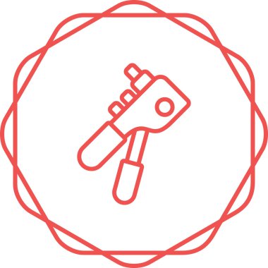 Tornavida ve ingiliz anahtarı çizgisi biçim vektör illüstrasyon tasarımlı İngiliz anahtarı