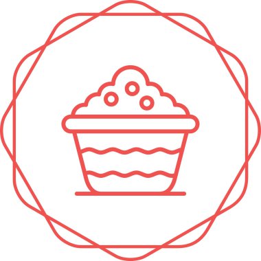 Kek. Web simgesi basit tasarım