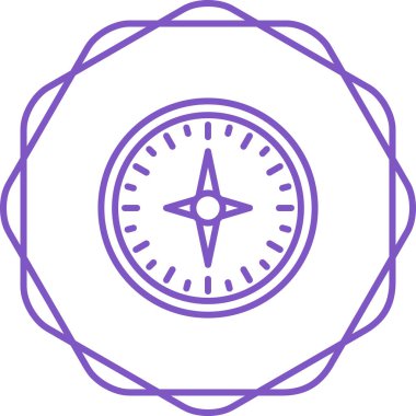 pusula simgesi web basit illüstrasyon
