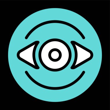 Göz simgesi vektör illüstrasyonu