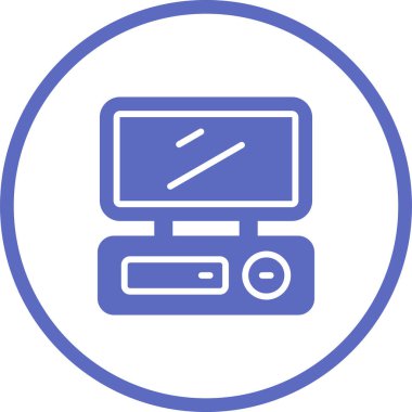 Bilgisayar simgesinin vektör illüstrasyonu