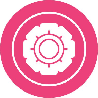 dişli vektör ince çizgi simgesi