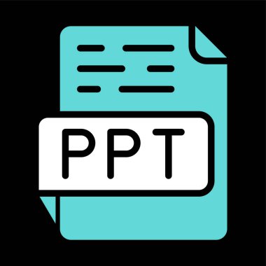 PPT dosya biçimi vektör illüstrasyonu