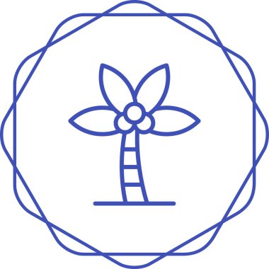 Bir çiçeğin vektör illüstrasyonu