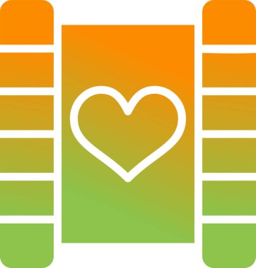 Kalp. Web simgesi basit illüstrasyon