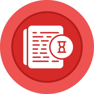 Belge simgesinin vektör illüstrasyonu