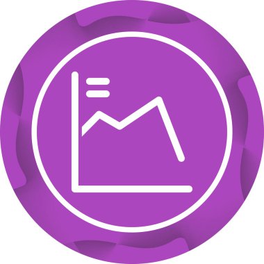 Çemberli bir grafiğin vektör simgesi