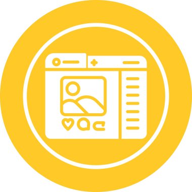 seo modern simgesinin vektör illüstrasyonu