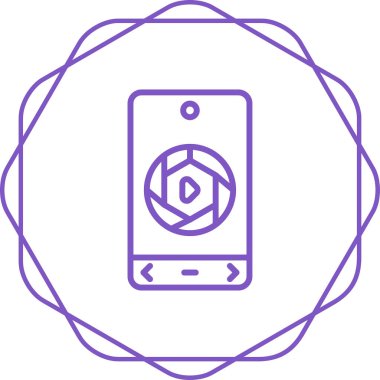 cep telefonu simgesi. İnce çizgi çizimi. vektör izole edilmiş ana çizgi tasarımı