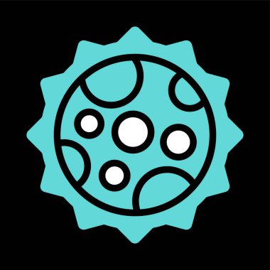 Mavi ve beyaz topun vektör illüstrasyonu