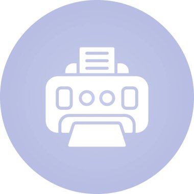 Yazıcı simgesi basit örnek