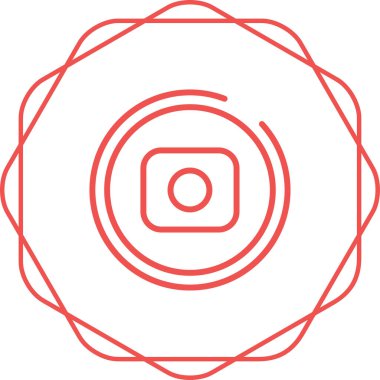 kamera simgesi vektör illüstrasyonu