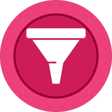 Web simgesi vektör illüstrasyonu filtreleniyor