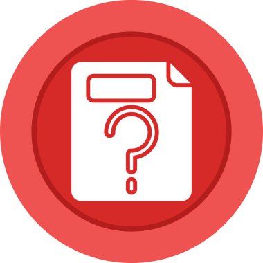 soru işareti simgesi, vektör illüstrasyon tasarımı