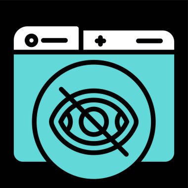 çamaşır makinesi simgesi. vektör biçimi düz semboller, yumuşak mavi renkler, yuvarlak açılar, siyah arkaplan.