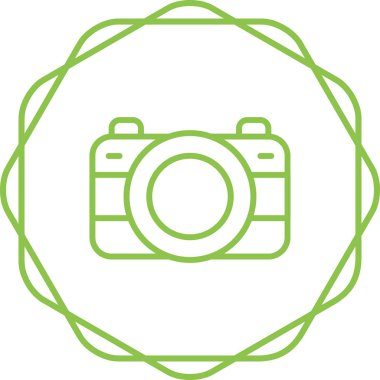 Kamera. Web simgesi basit illüstrasyon