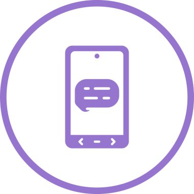 mobil simge, modern tasarım illüstrasyonu