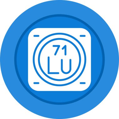 Kimyasal Element Web simgesi vektör çizimi