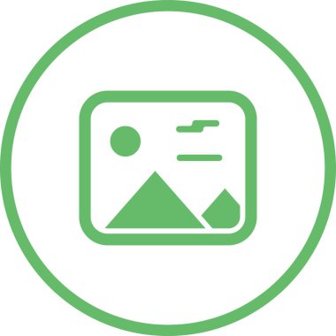 Modern simgenin vektör illüstrasyonu