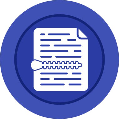 Belge. Web simgesi basit illüstrasyon