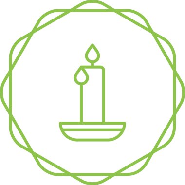 Bir mumun vektör illüstrasyonu