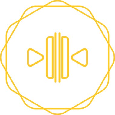 ses tonu simgesi beyaz arkaplanda izole edilmiş çizgi müzik notası. Müzik notası. Renkli taslak konsepti. vektör.