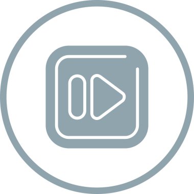 Düğme web simgesi, vektör çizim oynamak