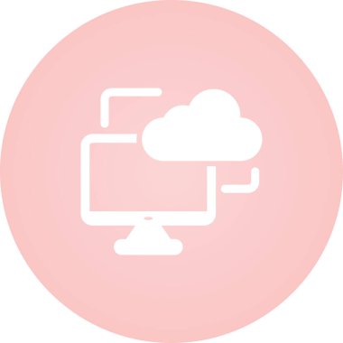 cloud computing. web icon simple design