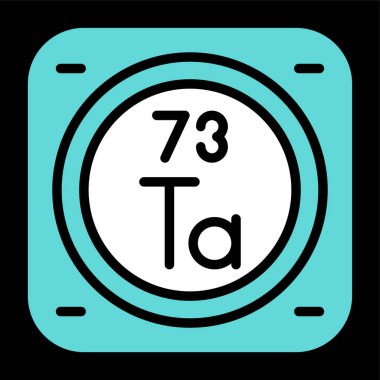 Kimyasal metal işareti ağ basit illüstrasyon