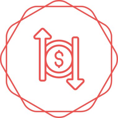 Bozuk para. Web simgesi basit illüstrasyon