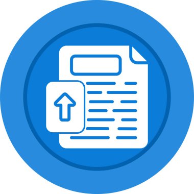 Dosya web simgesi vektör illüstrasyonunu yükle