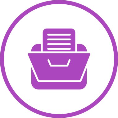 Dosya. Web simgesi basit illüstrasyon