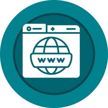 Web tarayıcı simgesi, vektör çizim
