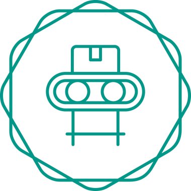 Modern bir simgenin vektör illüstrasyonu