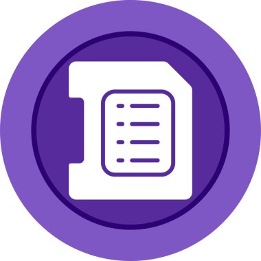 Belge. Web simgesi basit illüstrasyon