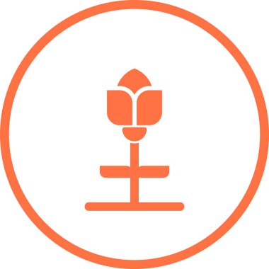 Bitki. Web simgesi basit illüstrasyon