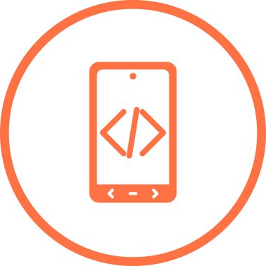 mobil simge, basit tasarım illüstrasyonu