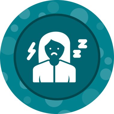 modada izole edilmiş arka planda üzgün kişi simgesi