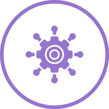 Teçhizat Web simgesi basit illüstrasyon