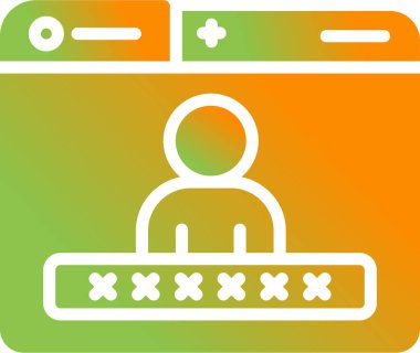 parola kartı vektör simgesi