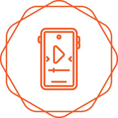 akıllı telefon web simgesi vektör çizimi