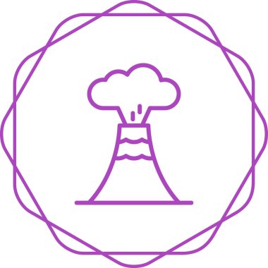 Nükleer patlama. vektör simgesi basit tasarım