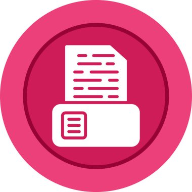 Belge. Web simgesi basit illüstrasyon