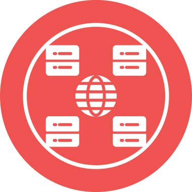 vektör ağ simgesi çizimi